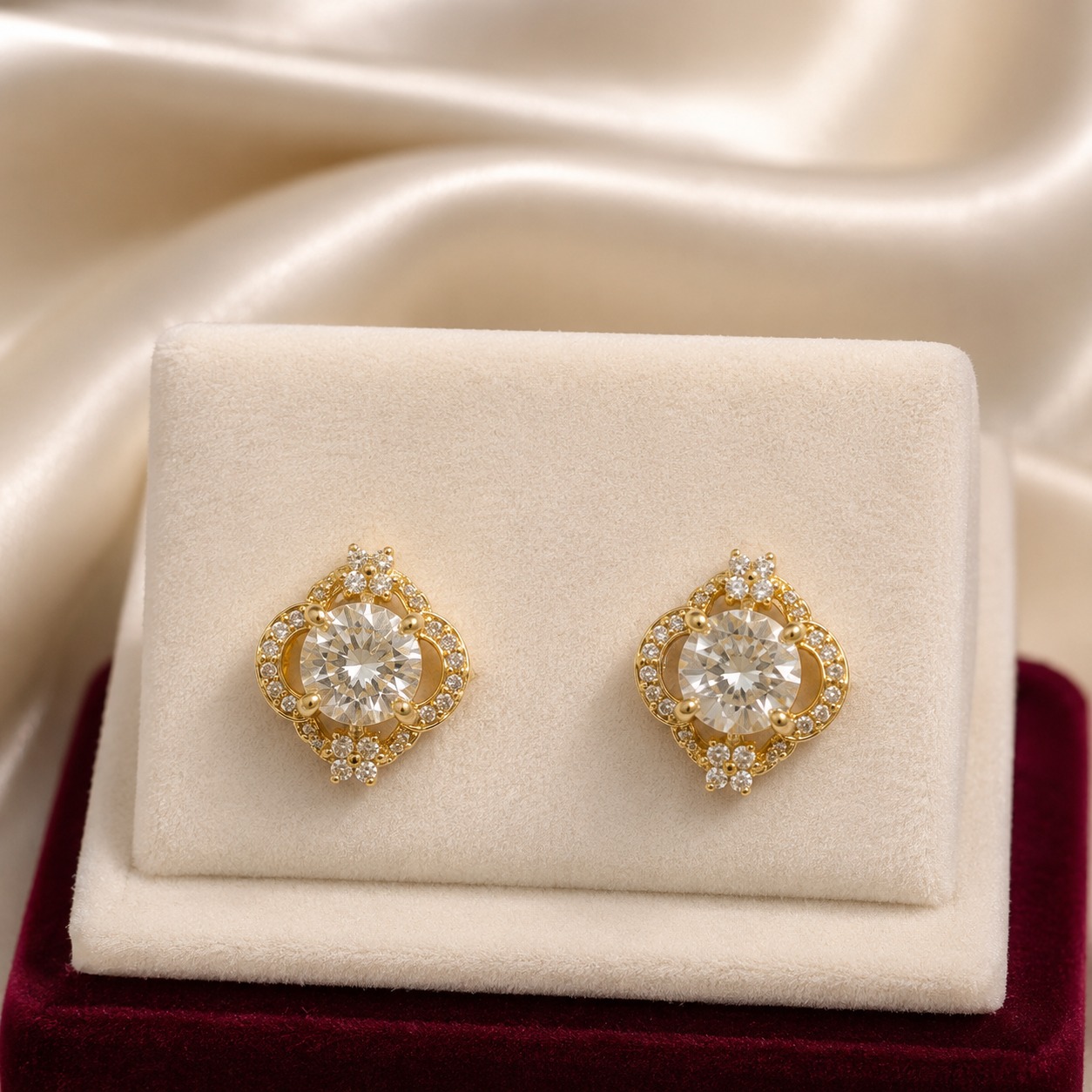 Crystal Bloom Studs